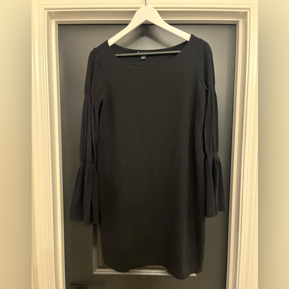 Ann Taylor Black Knit Sweater Dress
